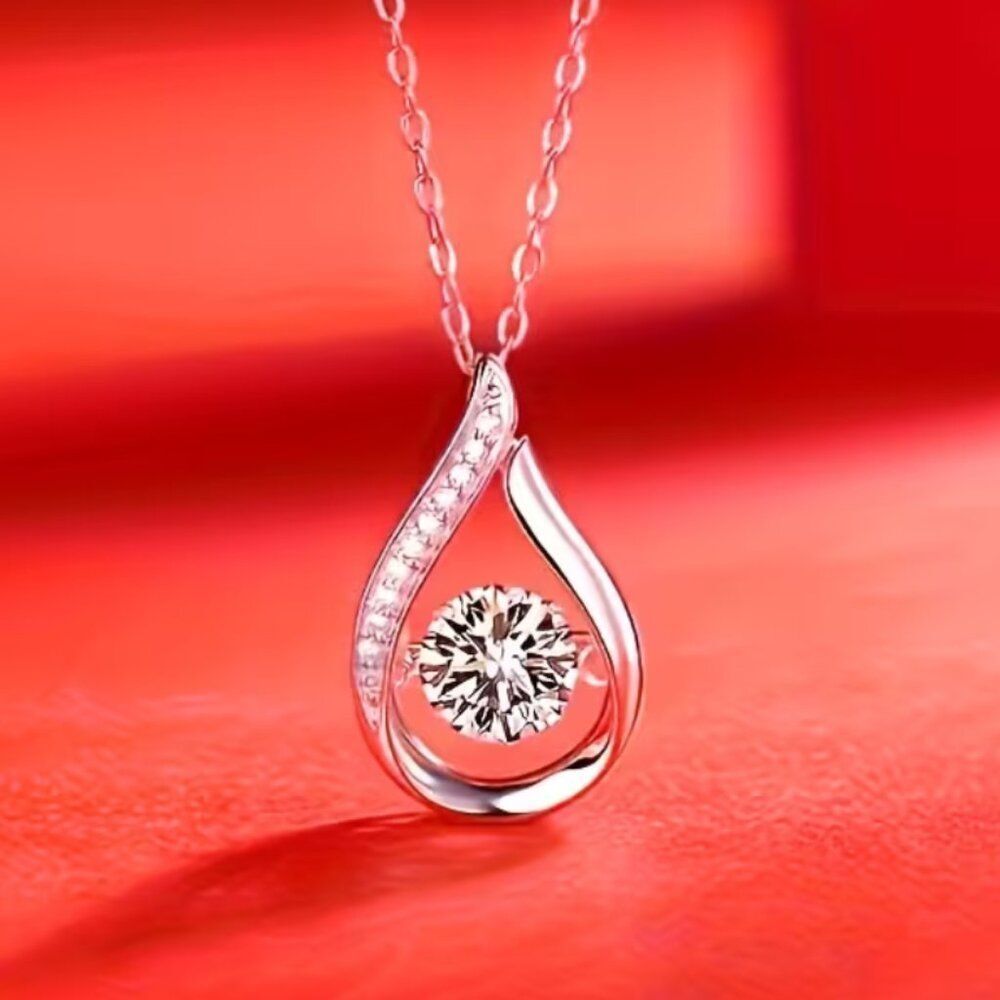 Necklace Cubic Zirconia Exquisite Water Drop Pendant
